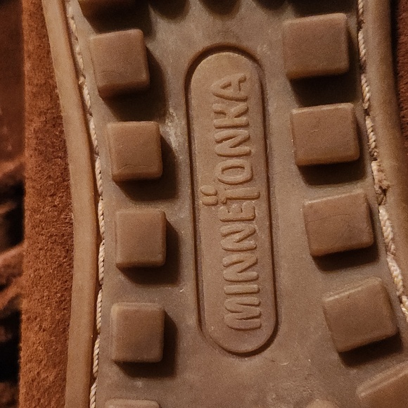 Minnetonka leather brown Fringe Boots - Picture 6 of 7